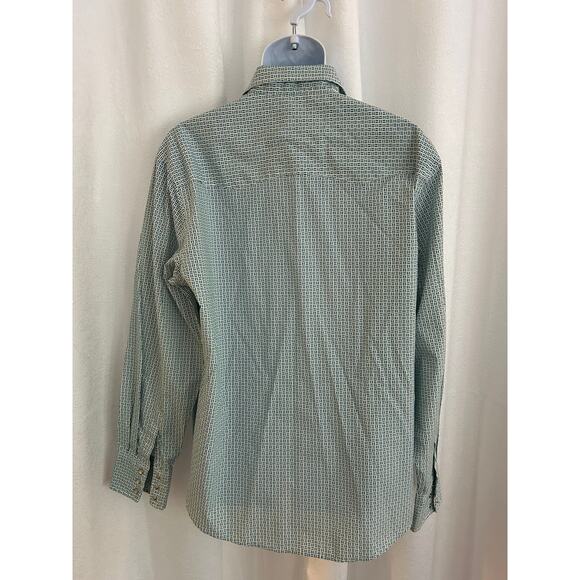 Wrangler Wrancher Pearl Button Western Shirt Cowboy Ranch Size L - Picture 6 of 12